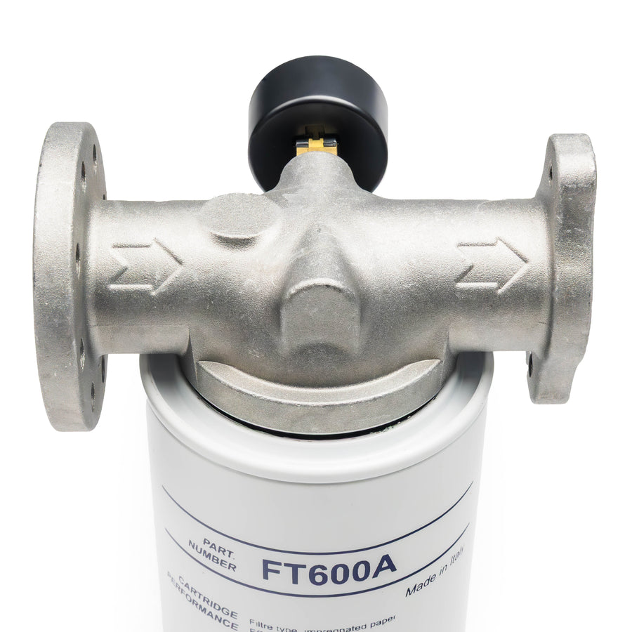 FILTER 25mm 60lpm with Pressure Gauge Particulate and Water Removal FT60MA