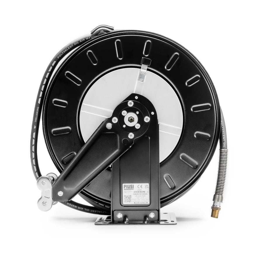 Piusi Hose Reel Air/Water 1/2" x 15m Spring Rewind