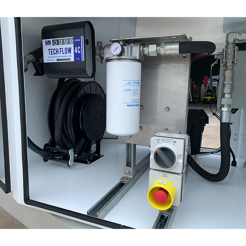 FUEL TRAILER 1250L Self Bunded Low Profile Dual Axle SBHD1250 12V Dispensing Kit