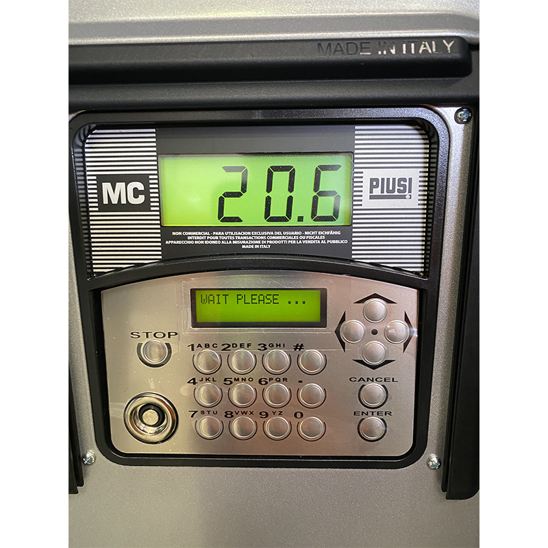 Piusi Self Service 100 MC F 80 users F0074101D Display